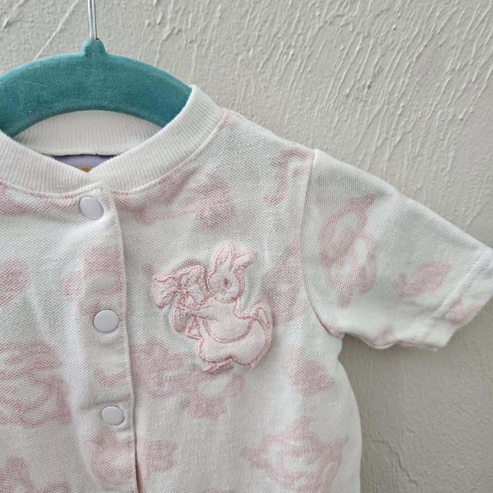 Vintage 2002 Peter Rabbit Beatrix Potter Footed Snap Outfit Girls Preemie - Picture 2 of 7